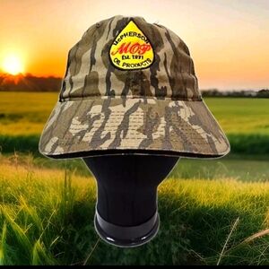 McPherson Oil Products Mobil Camo Black Mesh Adjustable Cap New With Tags